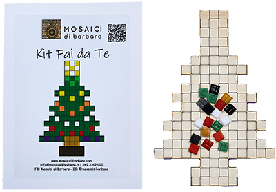CreaPix: Kit Mosaico fai da te Albero di Natale - Mosaici di Barbara