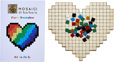 CrePix: Kit Mosaico fai da te Cuore - Mosaici di Barbara