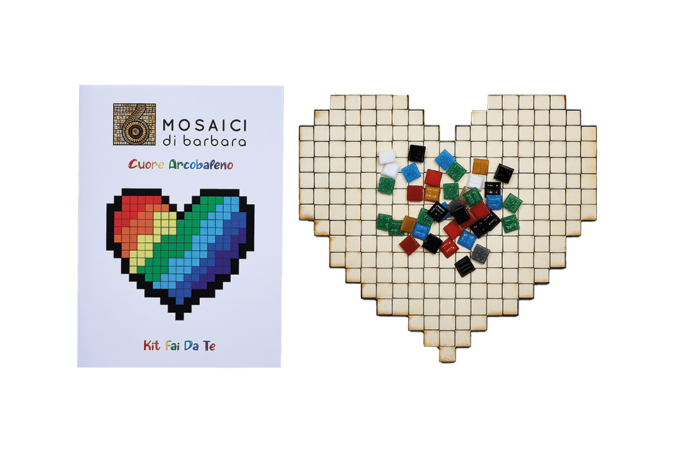 CrePix: Kit Mosaico fai da te Cuore - Mosaici di Barbara