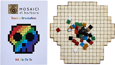 CreaPix: Kit Mosaico fai da te Teschio - Mosaici di Barbara