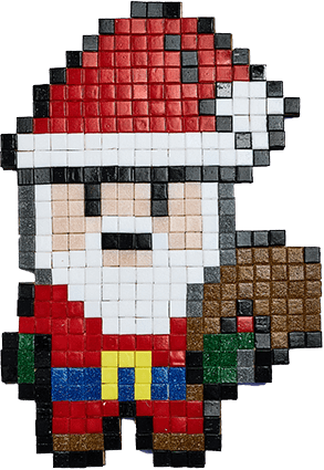 CreaPix: Kit Mosaico fai da te Babbo Natale - Mosaici di Barbara