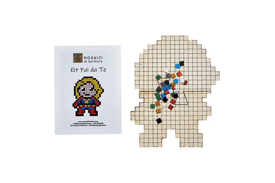 Kit mosaico fai da te con la Pixel Art: BIONDAPIX - Mosaici di Barbara