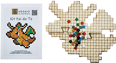 CreaPix il Kit mosaico fai da te con la Pixel Art: DRAGOPIX - Mosaici di Barbara