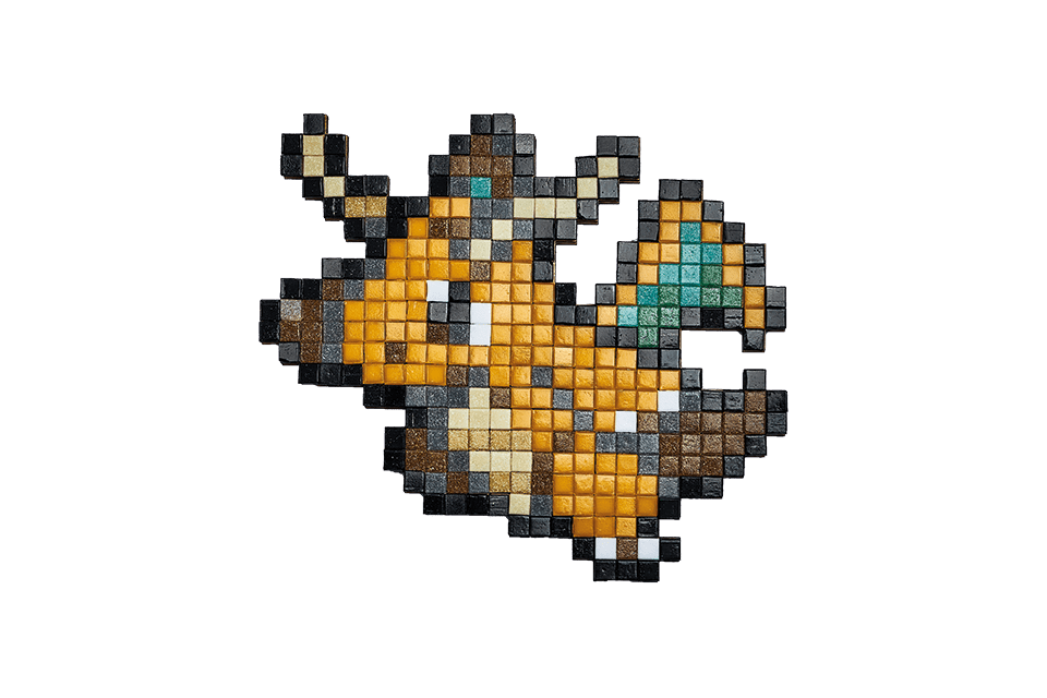 CreaPix il Kit mosaico fai da te con la Pixel Art: DRAGOPIX - Mosaici di Barbara