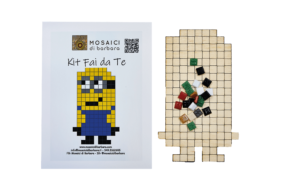 Kit mosaico fai da te con la Pixel Art: BobbyPix - Mosaici di Barbara