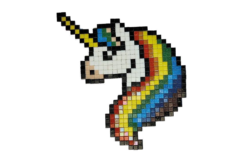 CreaPix: Kit Mosaico fai da te Unicorno - Mosaici di Barbara