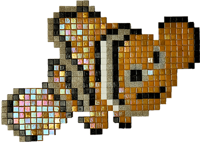 CreaPix: Kit mosaico fai da te con la Pixel Art NEMOPIX - Mosaici di Barbara