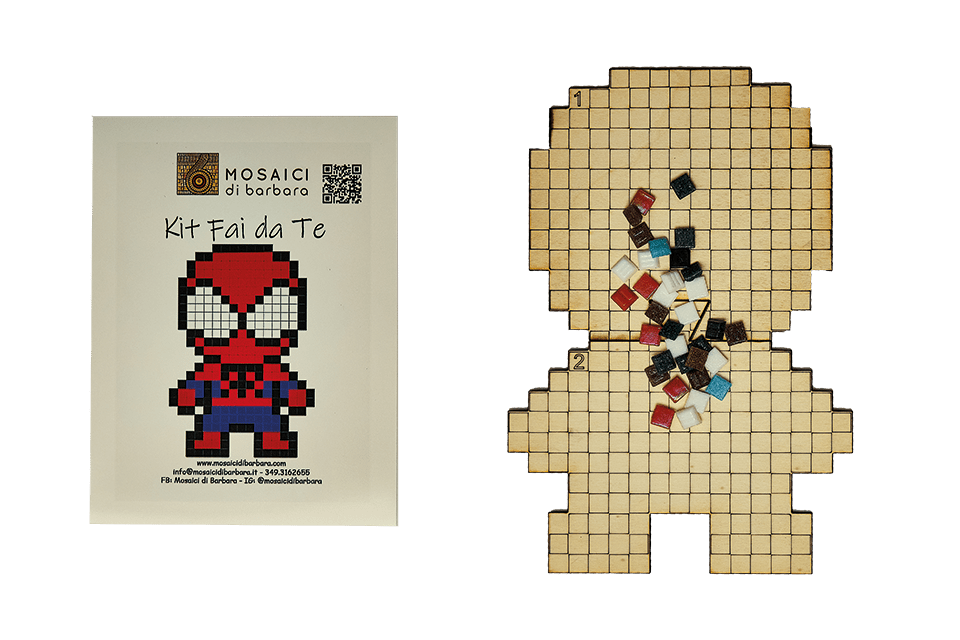 CreaPix: Kit mosaico fai da te con la Pixel Art SPIDERPIX - Mosaici di Barbara