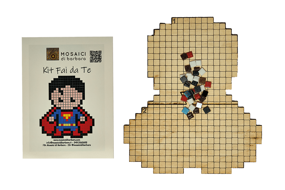 CreaPix: Kit mosaico fai da te con la Pixel Art SUPERPIX - Mosaici di Barbara