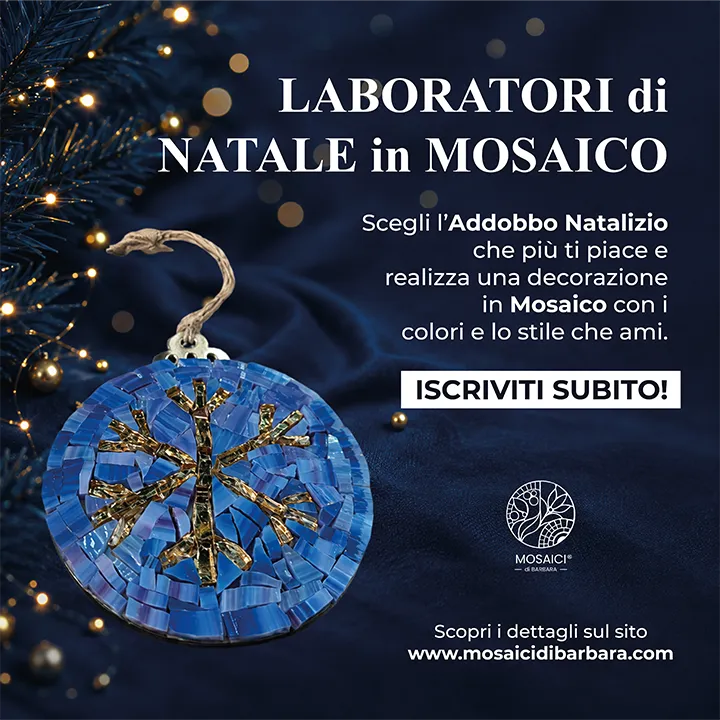 Realizza il tuo ADDOBBO DI NATALE in mosaico - Mosaici di Barbara