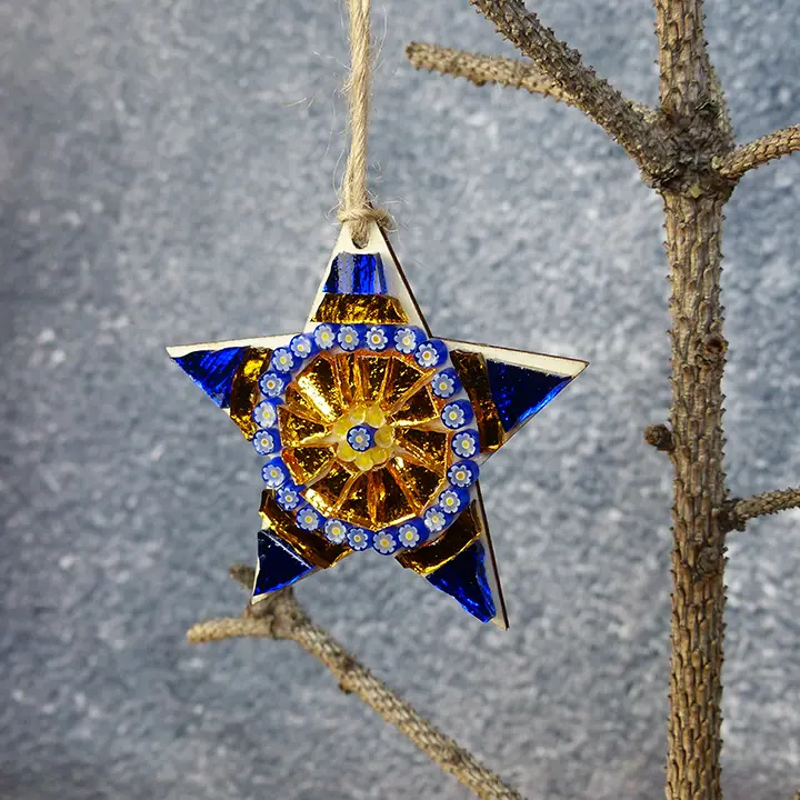 Realizza il tuo ADDOBBO DI NATALE in mosaico - Mosaici di Barbara