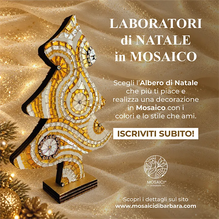Realizza il tuo ALBERO DI NATALE in mosaico - Mosaici di Barbara