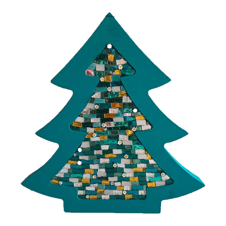 Realizza il tuo ALBERO DI NATALE in mosaico - Mosaici di Barbara