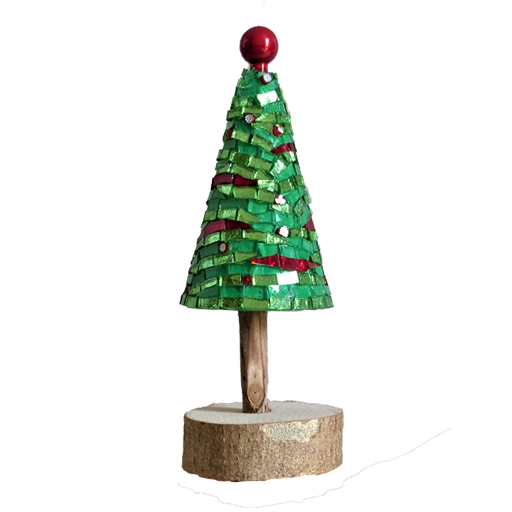 Realizza il tuo ALBERO DI NATALE in mosaico - Mosaici di Barbara