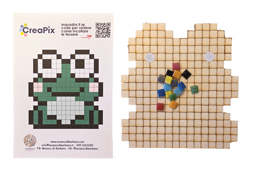 CreaPix: Kit Mosaico fai da te Rana - Mosaici di Barbara