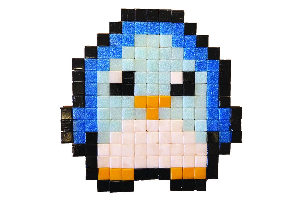 CreaPix: Kit Mosaico fai da te Pinguino blu - Mosaici di Barbara